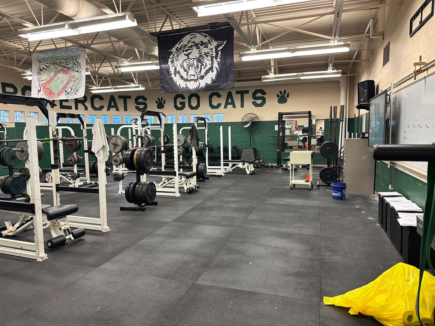 Weight room outfitted by Bodies Elite - Mulvane