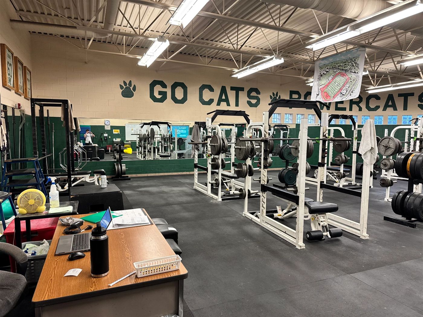 Weight room outfitted by Bodies Elite - Mulvane