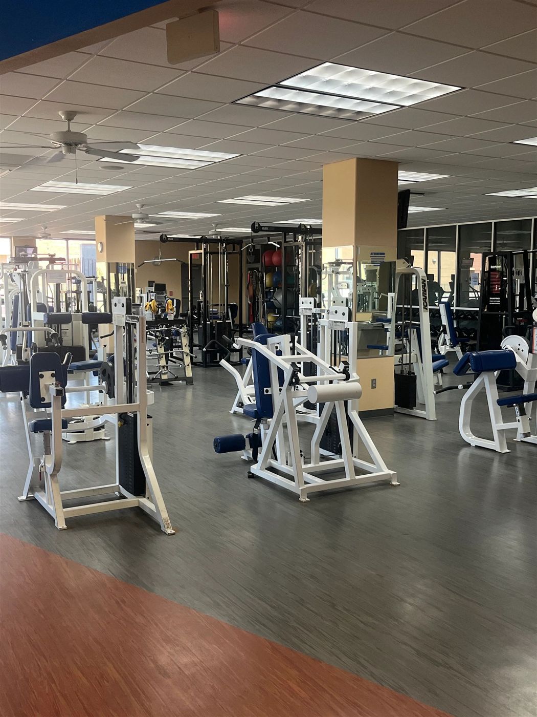 Weight room outfitted by Bodies Elite - Blythe Family Fitness