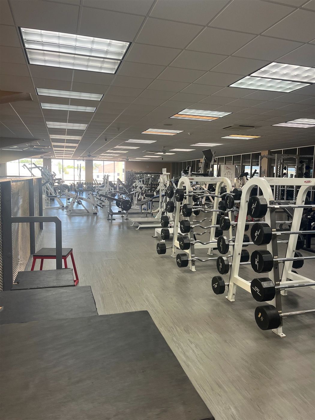Weight room outfitted by Bodies Elite - Blythe Family Fitness