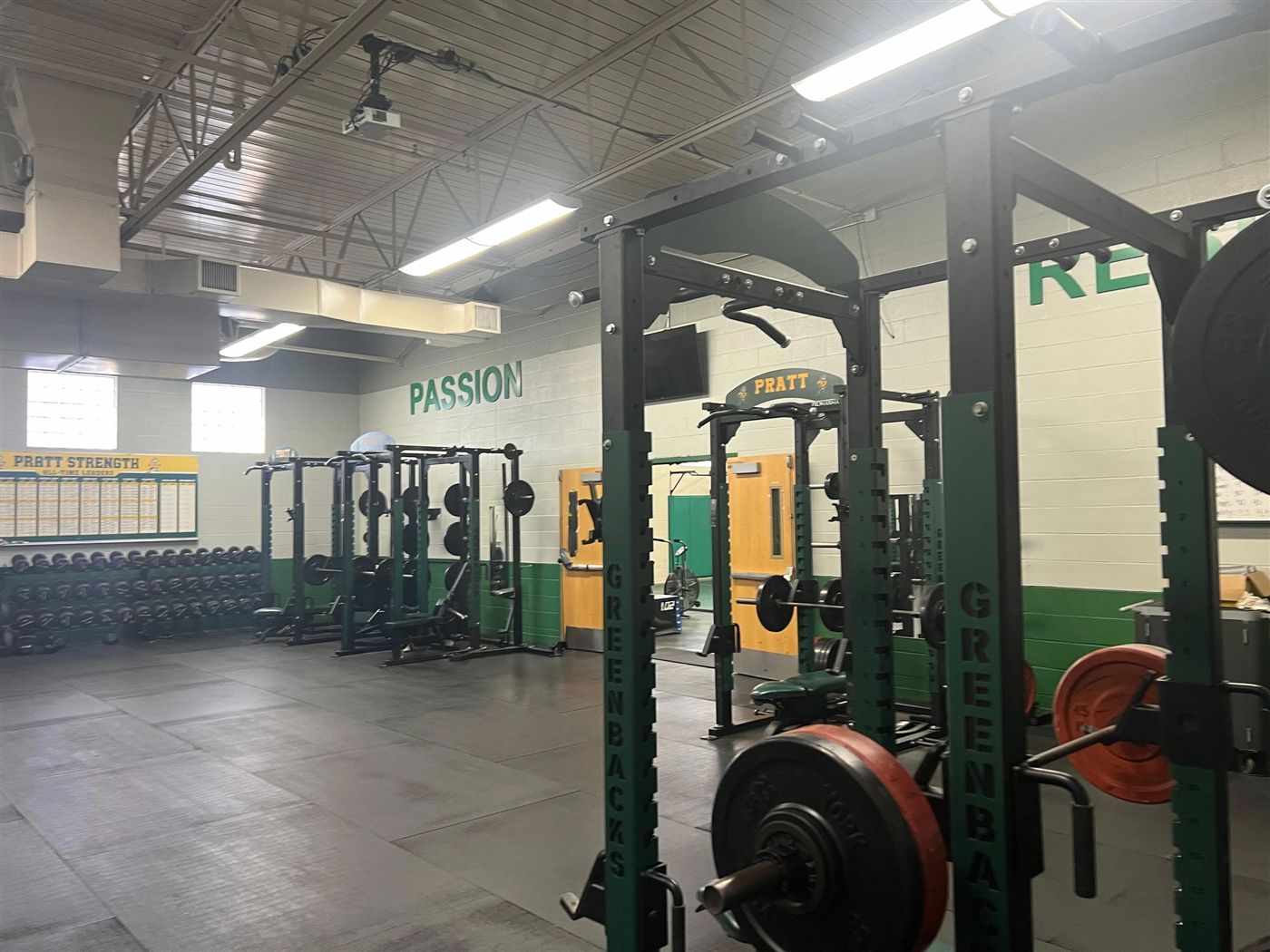 Weight room outfitted by Bodies Elite - Pratt